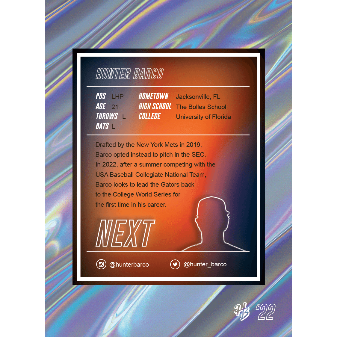 Baseball Card Signed - Refractor - Image 2