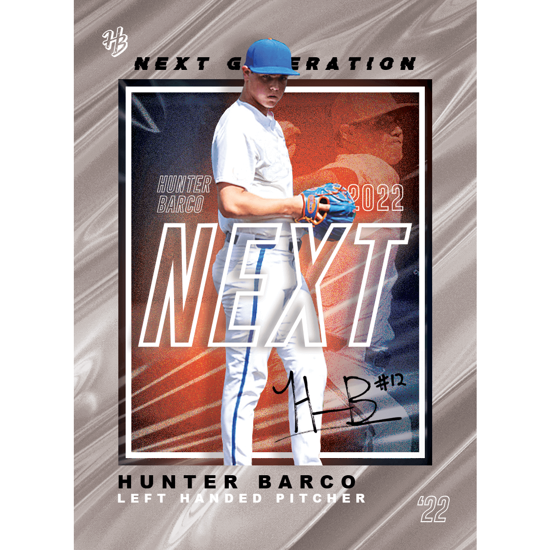 Baseball Card Signed - Silver